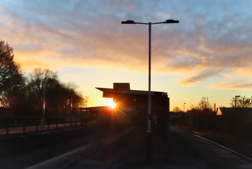 Rochdale station sunset, 8/12/22