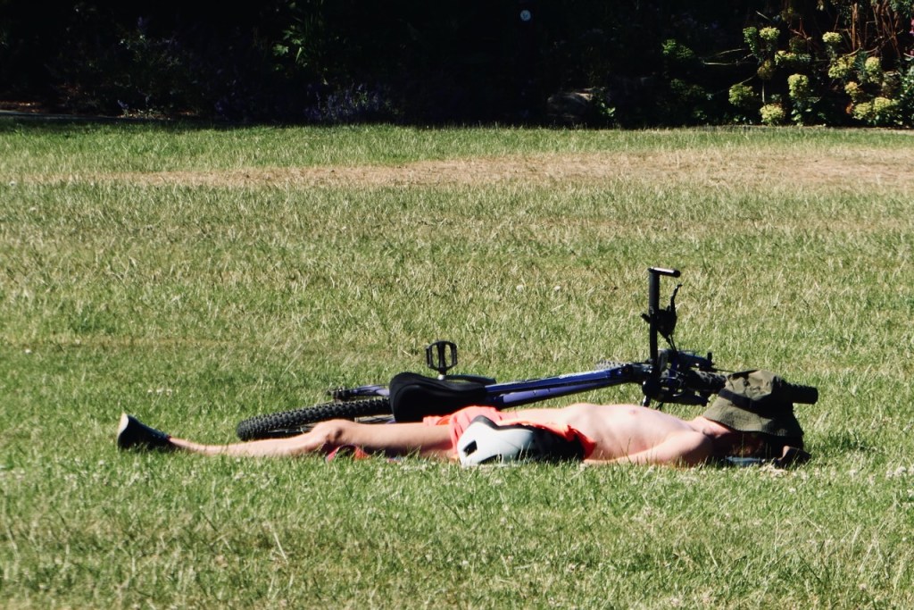 Sunbathing with bike, 14/6/23