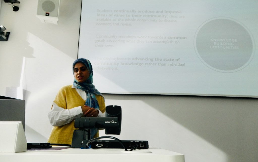 Dina presenting, 13/9/23