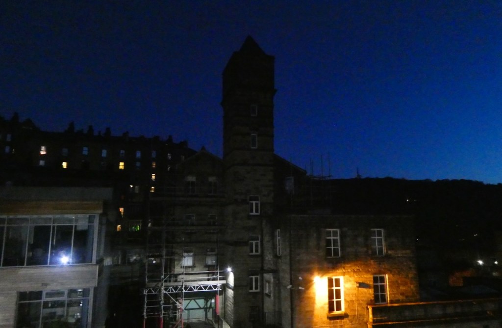 Nutclough dusk with Jupiter