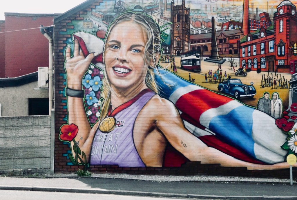 Keely Hodgkinson mural, 10/5/25