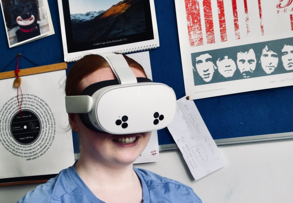 Keela and VR rig, 26/6/25