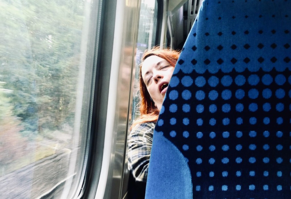 Asleep on train, 17/7/25