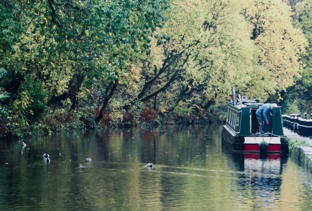 Canal barge and ducks, 4/11/25