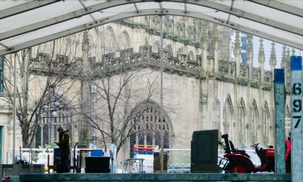Dismantling ice rink, 8/1/26