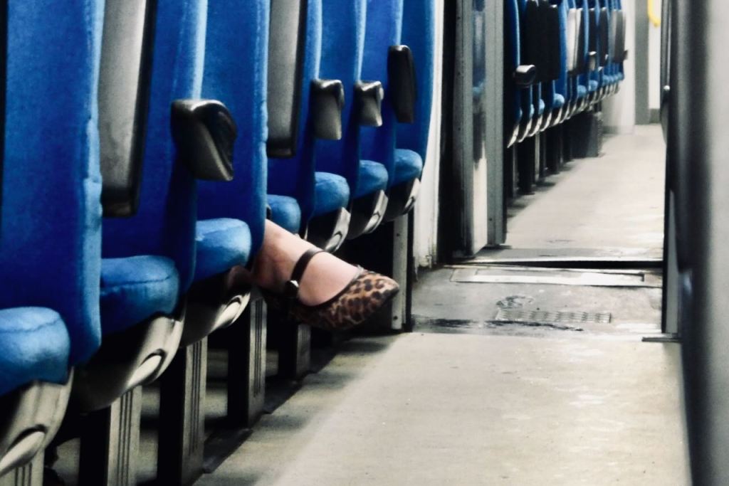 Foot on train, 24/3/26