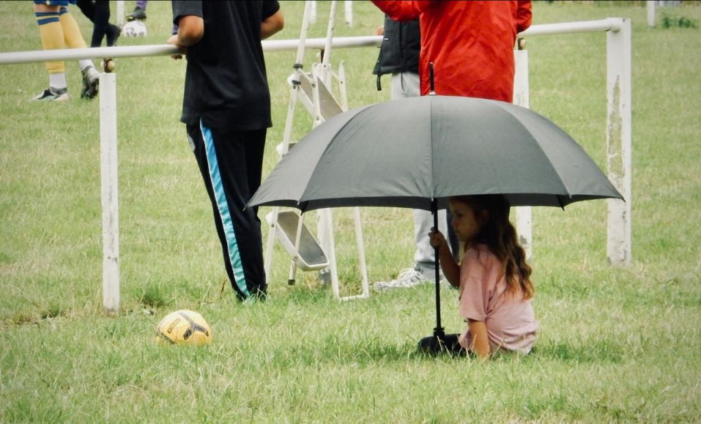 Girl and brolly, 29/8/26